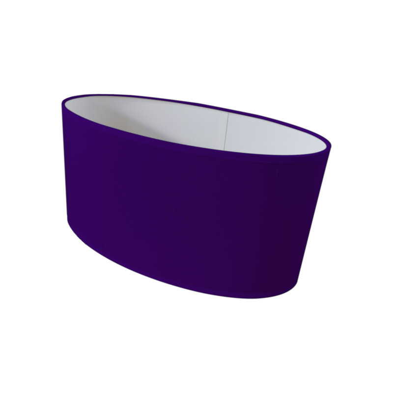 Muskegon 1 - Light White Unique/Statement Pendant, 22cm H x 40cm W x 20cm D, Violet