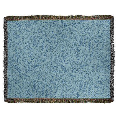 Couverture en coton tissé Katelyn Elizabeth Ditsy