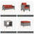 Wicker 5 - Person Patio Conversation Set with Cushions-1473036310-1473036311