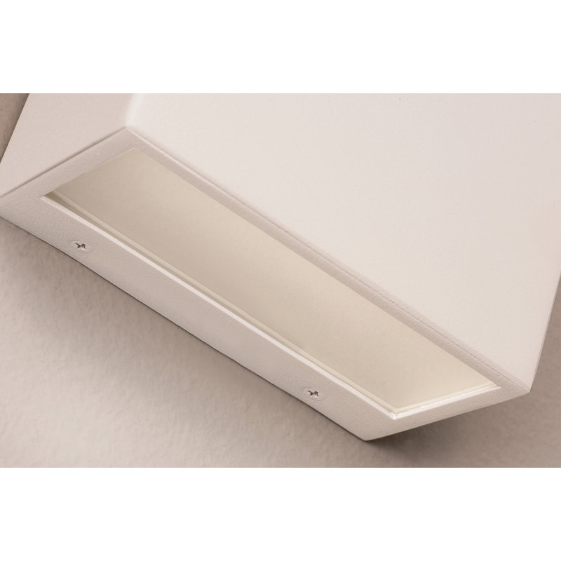 Sunburg Steel LED Wall Light, White