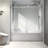 6076 Brushed Gold Shower Door - With 70Mm 304 Stainless Steel Pulleys, Soft Closing, Nano Cleaning, - Film For Bathroom , Adjustable Easy Clean-120954745