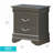 Sleek Metallic Black Nightstand With Drawers-22725986