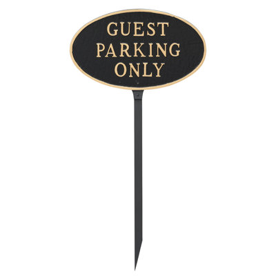 Enseigne de jardin à l’état de stationnement guest