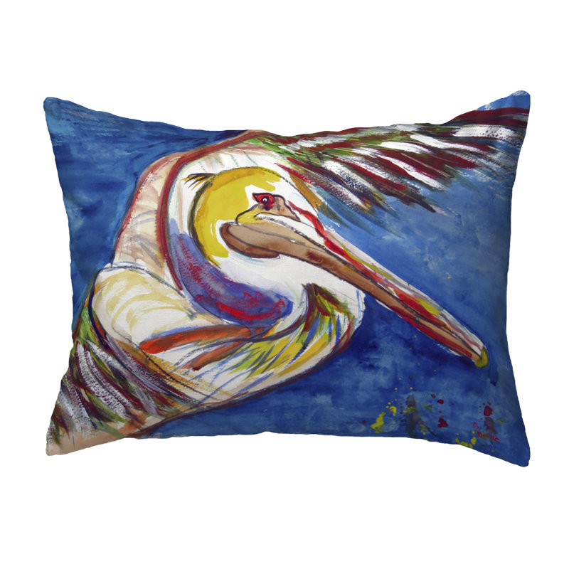 Pelican Outdoor Reversible Throw Pillow