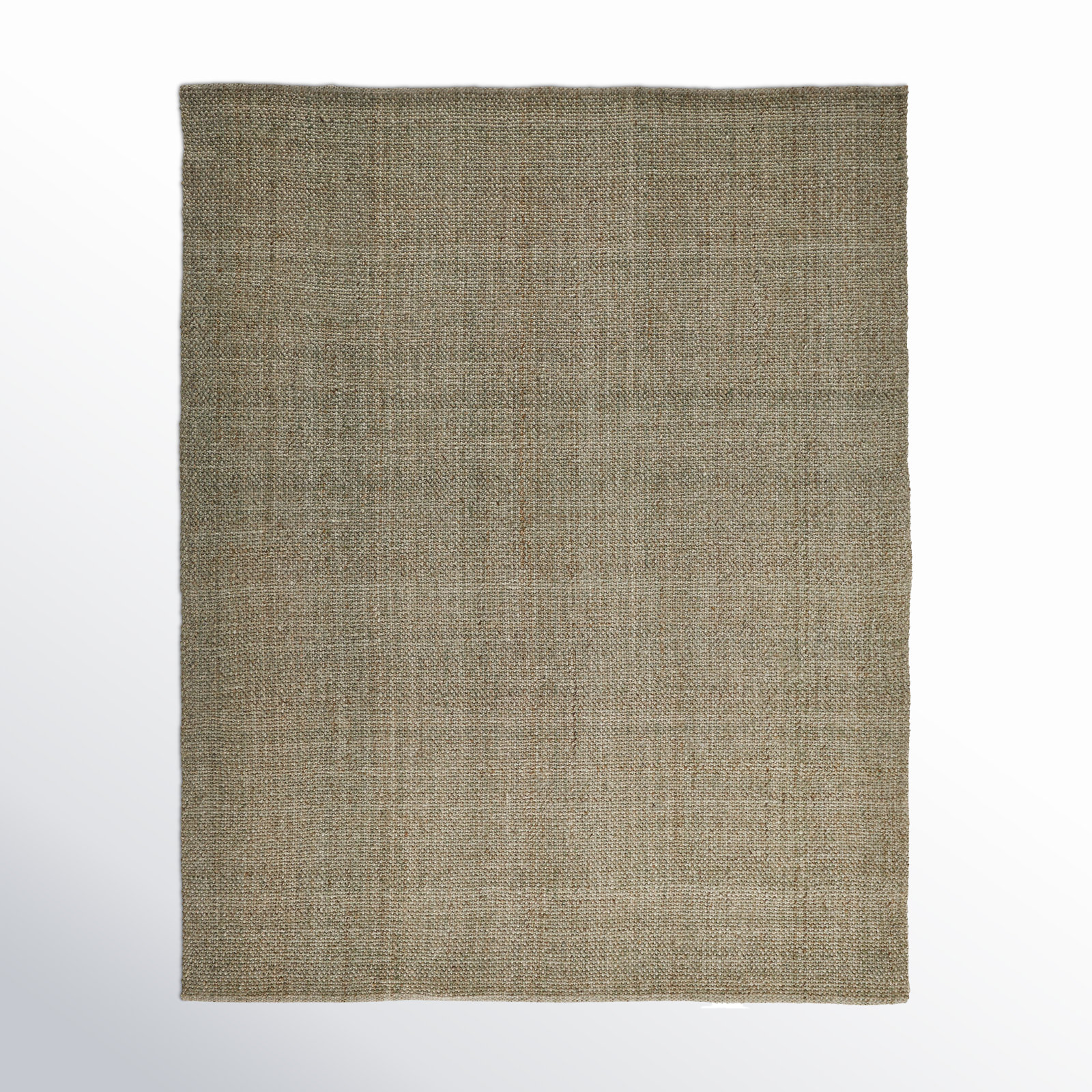Fleurette Handmade Green Rug, Rectangle 9' x 12'