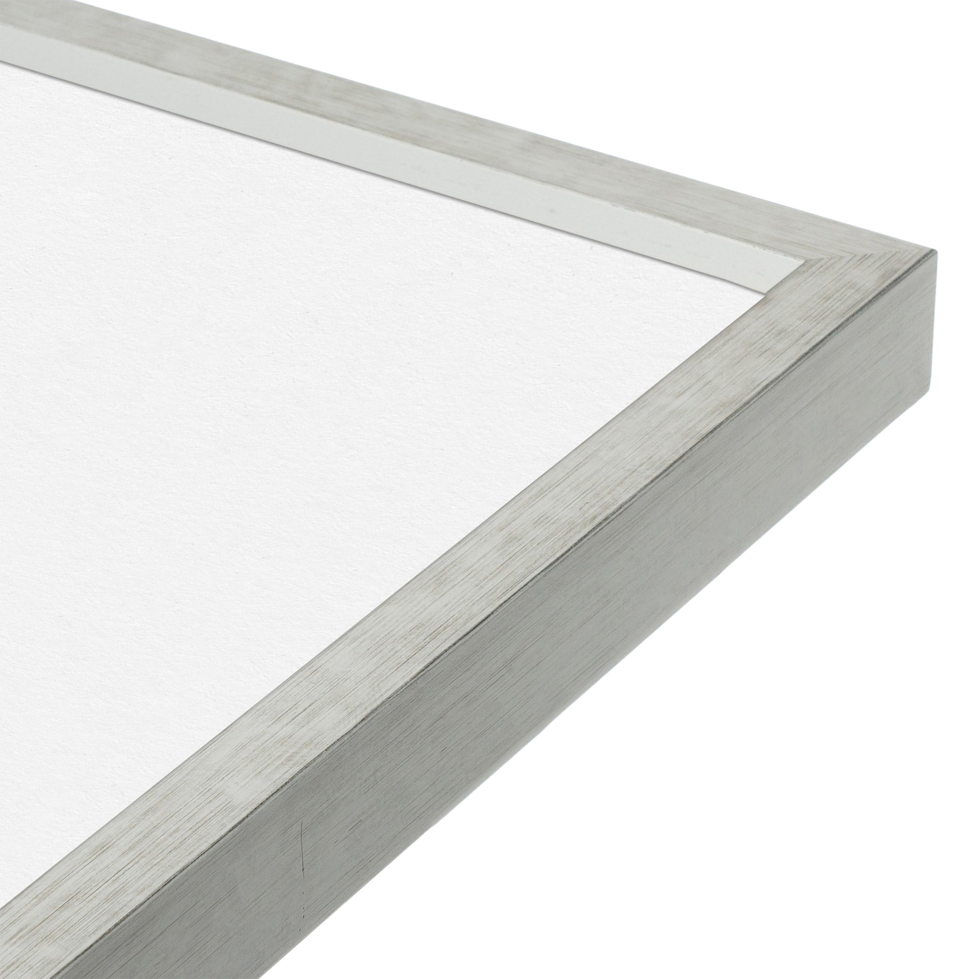 Linnson Wood Picture Frame with Mat, 16" x 20", 8" x 10", White