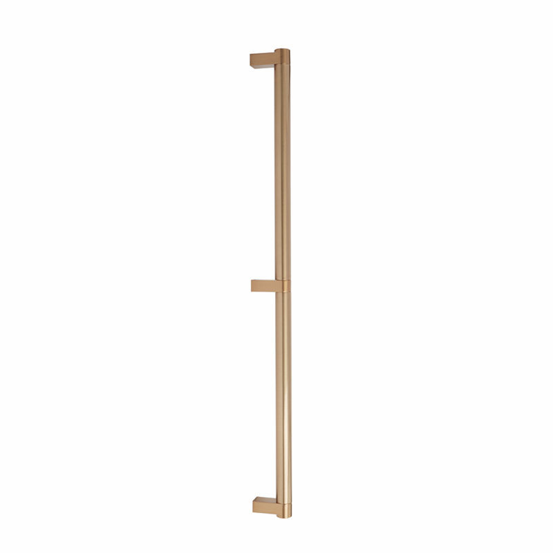 Emtek Select Appliance Pull 24" Center-to-Center w/ Rectangular Stem & Smooth Pull (Back-to-Back Mount), Satin Copper