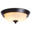 Plafonnier rond simple 2 lumières Darryus
