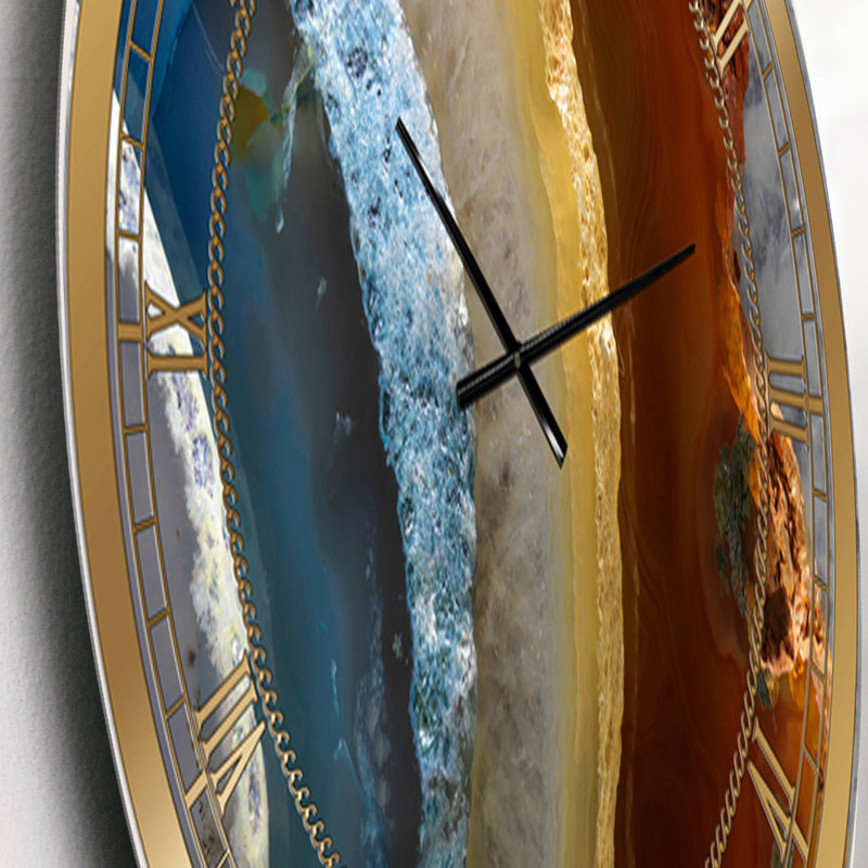 Horloge murale Minéral Slice XV, Moyen