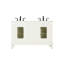 Meuble-lavabo double 54 po blanc antique-137891536