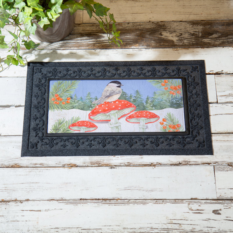 Tapis d'interrupteur Chickadee and Winter Sassafras