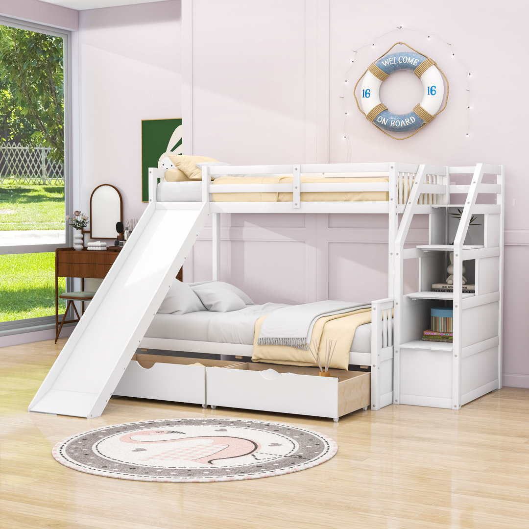 Bilmar Twin Over Full 2 - Drawer Standard Bunk Bed by Isabelle & Max™ Isabelle & Max™ Bed Frame 