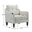 Fauteuil en chenille Accent Comfy avec port de charge USB-482224116