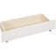 Lit tapissier double avec lit gigogne à 2 places, tête de lit classique, stable et contreplaqué, espace de rangement accru, assemblage sans effort en beige, structure en bois robuste à 2 tiroirs, espace pour la chambre à coucher,