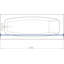 Premier 200cm Straight Fixed Shower Curtain Rod