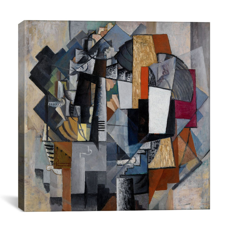 «Bureau And Room», peinture sur toile tendue, H 37 po x l 37 po x P 1,5 po, Toile tendue, Pas de tapis