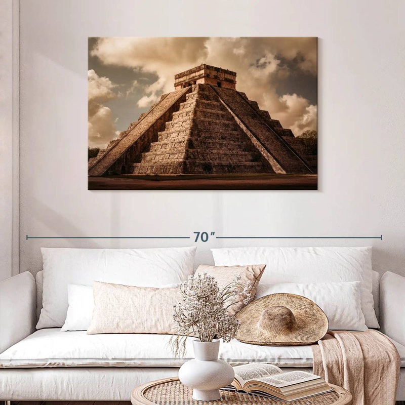 Adella Pyramid Of Kukulcan, 30" H x 45" W