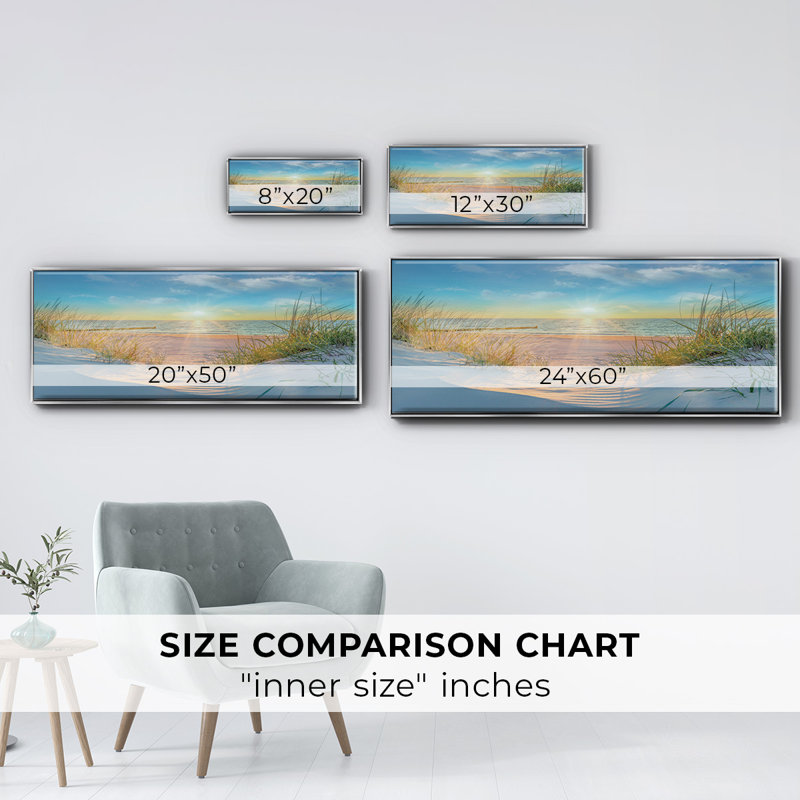 Waiting For Me- Framed Canvas, 8" H x 20" W
