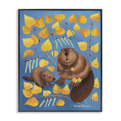 «Beaver & Quake Aspen», art de la giclée par Renee Thompson