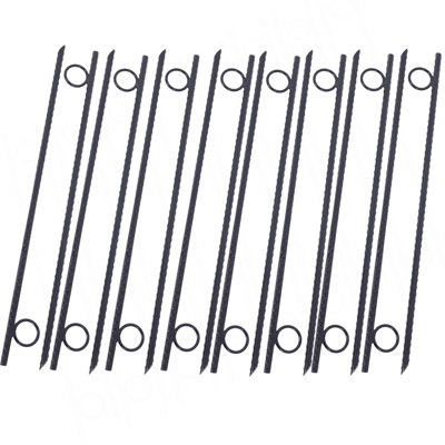 Rebar Stake With Loop 16Pcs Grip Rebar 3/8X 18 Inch Steel Durable Heavy Duty Tent Canopy Ground Stakes With Angled Ends And 1 Inch Loops For Campsites And Canopies