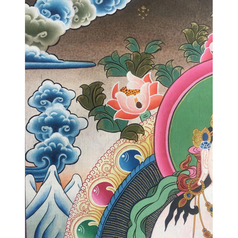 Vajrasattva Thangka (Thangka sans brocart)