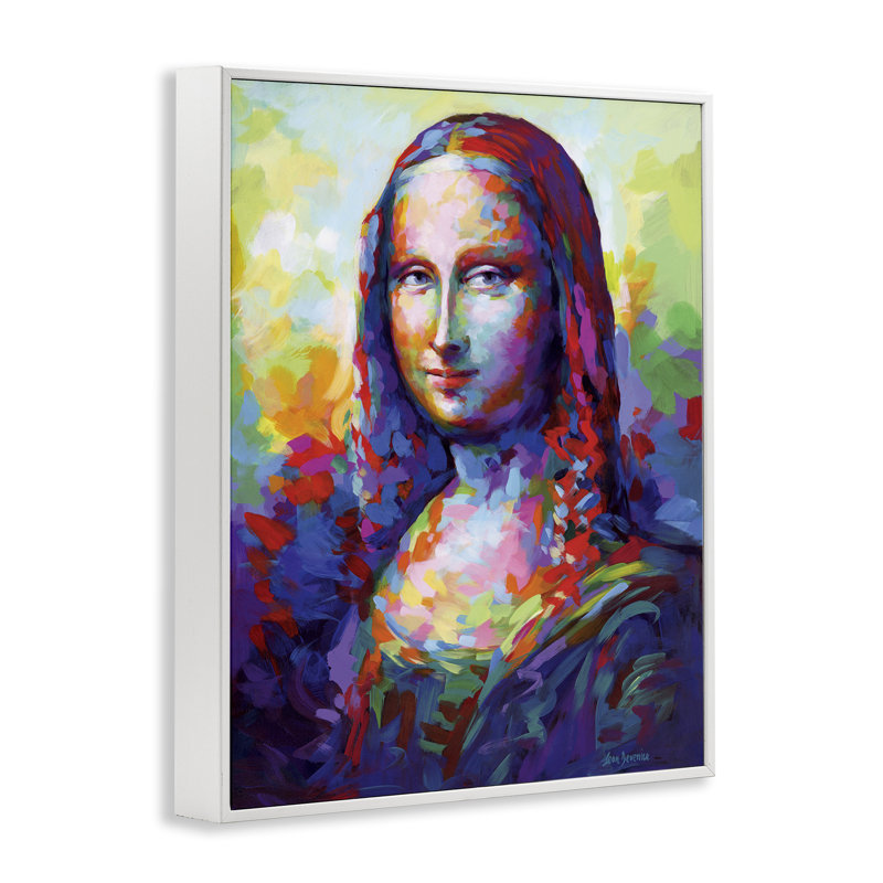 Peinture abstraite classique, giclée par Leon Devenice, Estampe numérique encadrée blanc bord de mer, H 14 po x l 11 po
