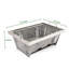 Barbecue au charbon de bois pour les loisirs en plein air - pliable, construction en acier et pique-nique portable plié, corps chauffant