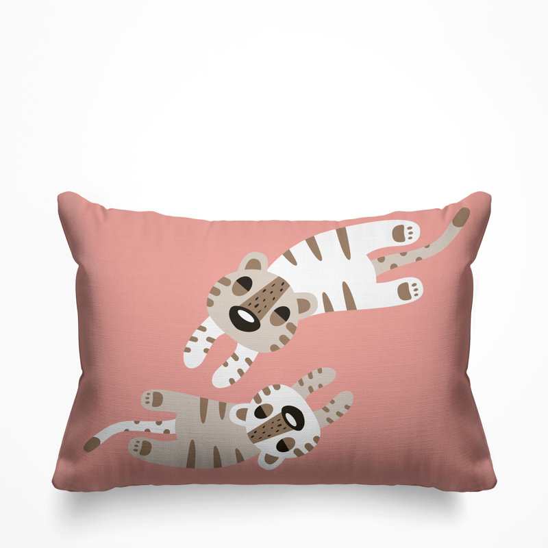 Reversible Throw Pillow, Pink