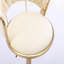 Ensemble de 2 tabourets de bar, avec repose-pieds chromé et base pivotante réglable en hauteur, revêtement en velours et pieds réglables. Tabouret de bar simple.