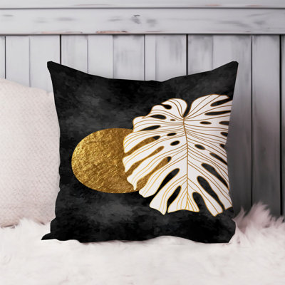 Botanical Monstera and Golden Moon Moden Bohemian