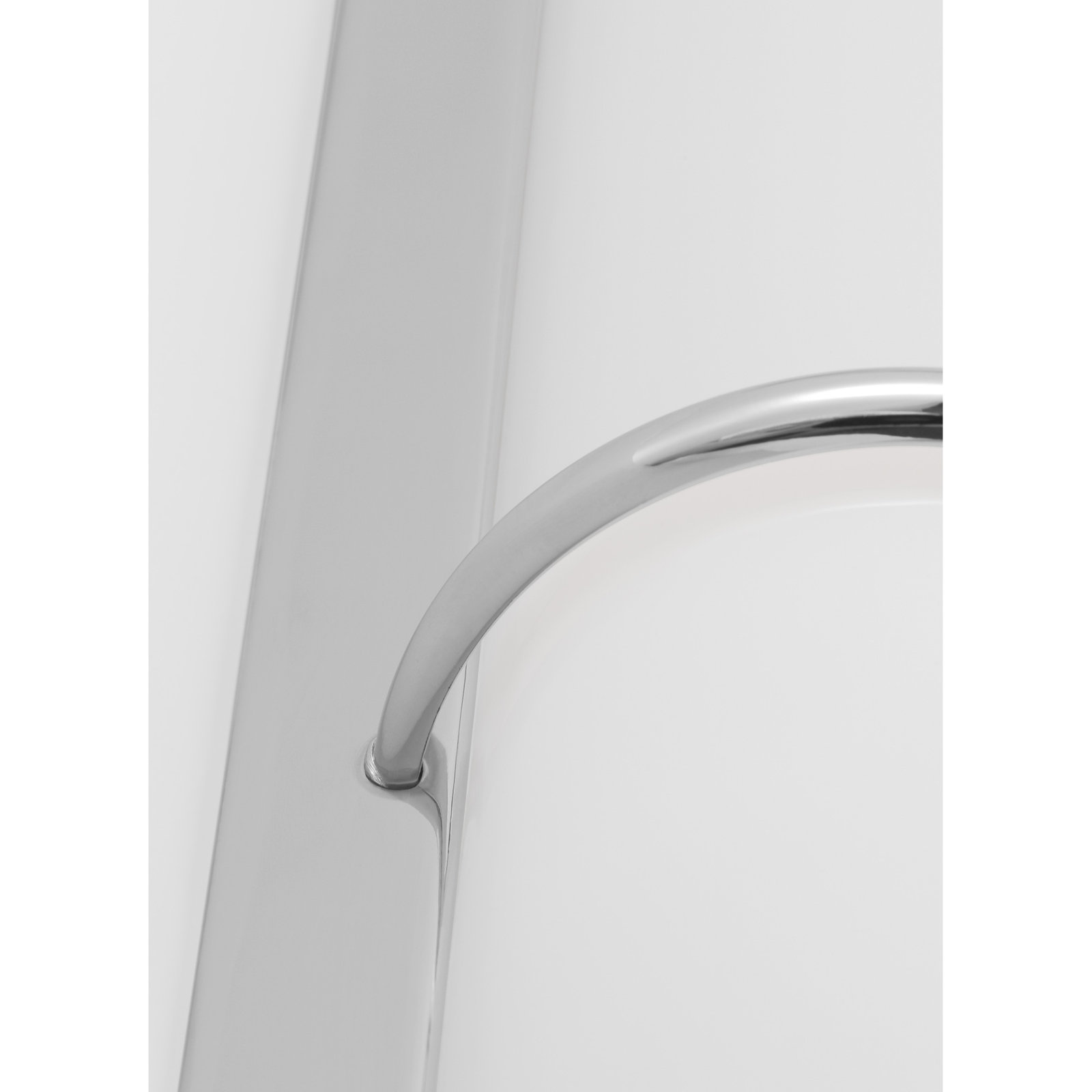 Romaine Single Frosted Dimmable LED Vanity Light, Polished Nickel
