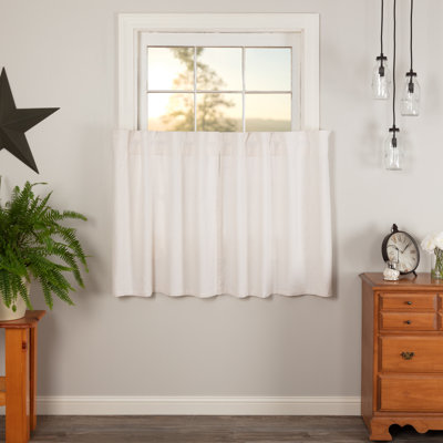 RuckeR Cotton Blend Tailored Cafe Curtain