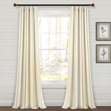 Cotton Blend Semi Sheer Curtain Pair