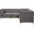 Enson 93" Wide Velvet Reversible Modular Corner Sectional-66767019