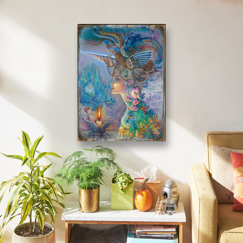 Décoration de bois et de plateau de table my lady licorne, H 36 po x l 24 po x P 1 po