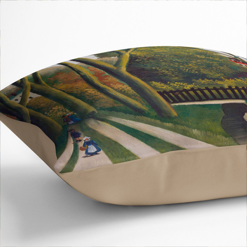 The Banks of the Bievre Scatter Cushion, 40cm H x 40cm W x 15cm D, Stone