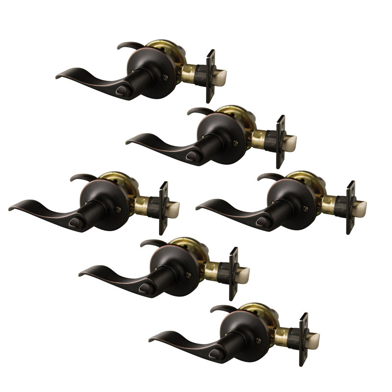Poignée de porte Stratford, Bronze huilé, Set of 6