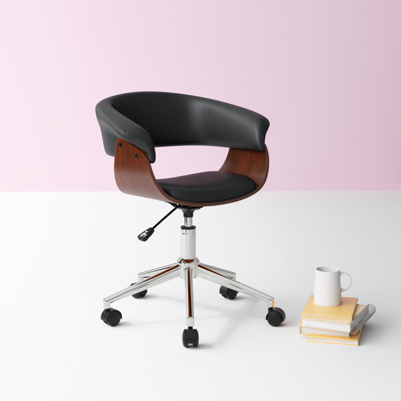 Chaise de bureau Aderholt, Noir
