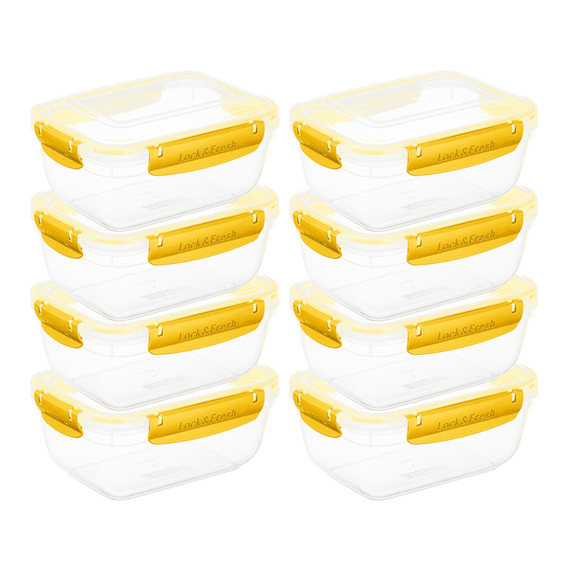 Donzae 48oz. Food Storage Container, Yellow