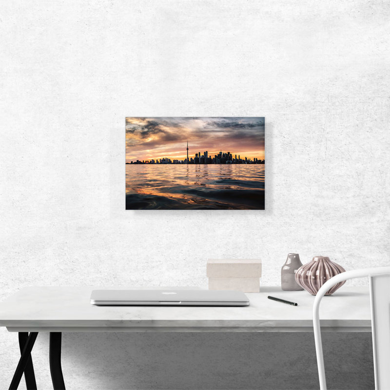 " Toronto Canada Skyline ", 12" H x 18" W x 0.75" D