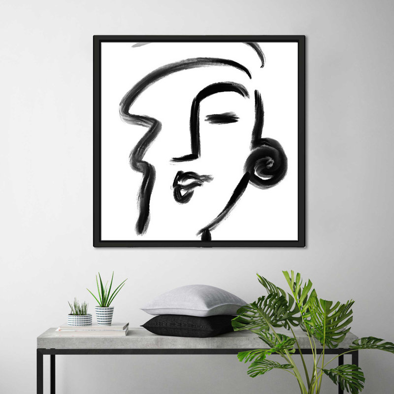 «Make A déclaration (Square)» par Deidre Mosher, reproduction, Cadre flottant noir, H 39,5 po x l 39,5 po x P 2 po
