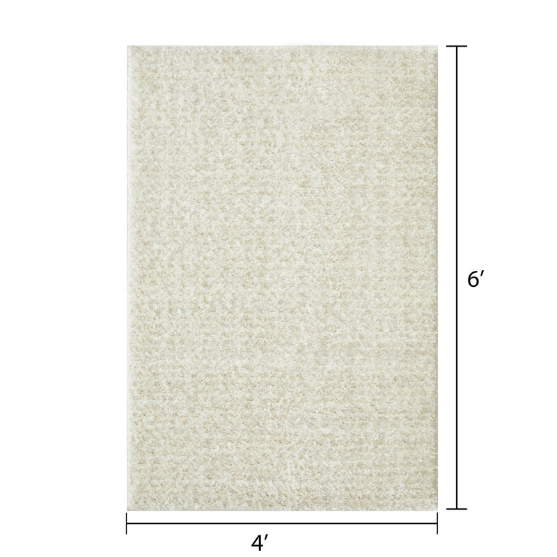 Tapis d'intérieur en polyester tissé à la machine Jabali, Rectangle 4 pi x 6 pi