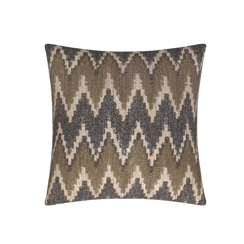Coussin Feathers, Taupe, 22 po x 22 po