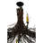 Rustic Lodge 6 - Light Dimmable Chandelier