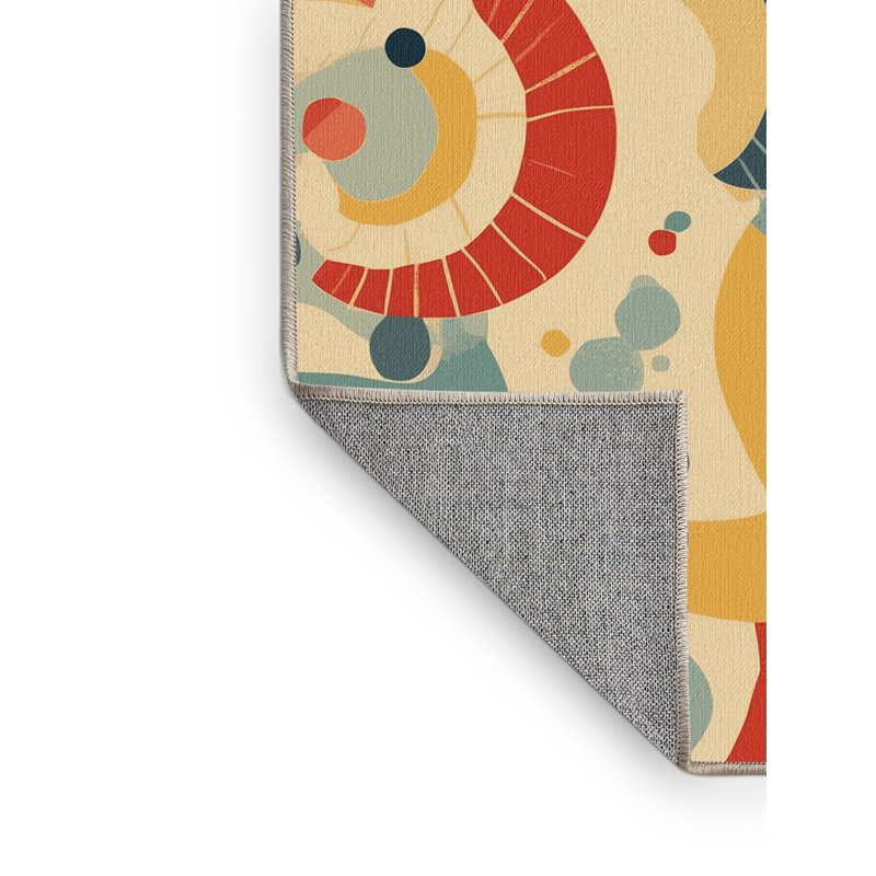 Vibrant Spark Rug, Round 6'