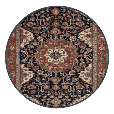 Machine Washable Persian Brown Area Rug
