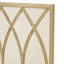  Pare-étincelles moderne, conception ovale à panneau unique avec maille durable pour une protection élégante du foyer et une élégante décoration de salon, doré