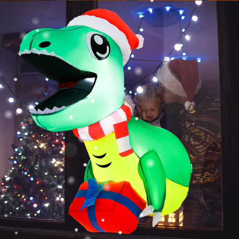 Décoration de Noël dinosaure gonflable