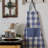 Checkered Linen Bib Apron-459137200