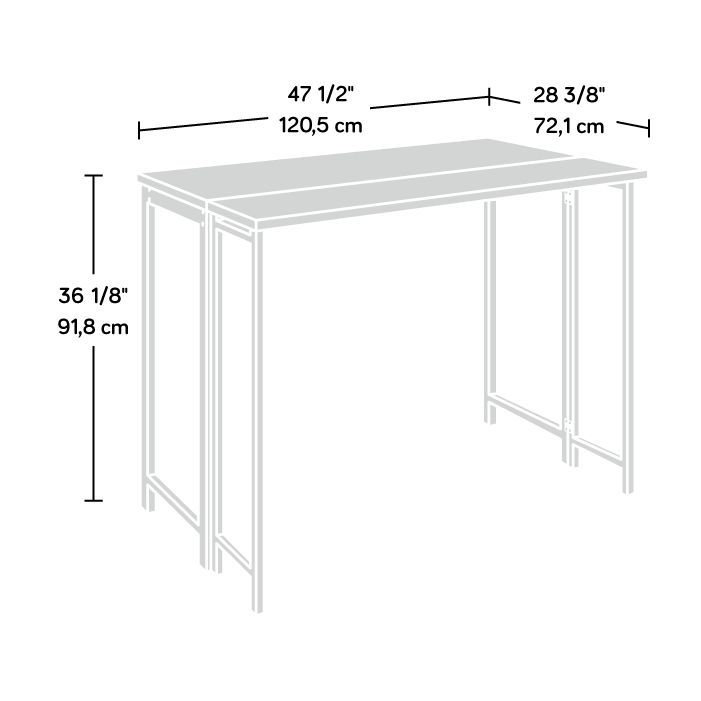 Metal Base Dining Table, Natural